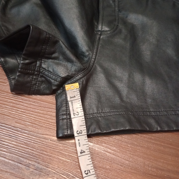 Free people Lita Vegan Leather Short in Abyss - Picture 11 of 11